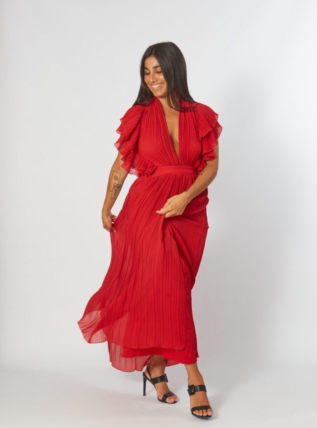 Vestido Marshall Rojo talle S - Toia de Kiev - Alquiler de vestidos de fiesta