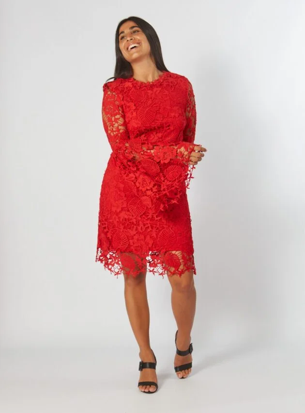 Vestido Anna Rojo talle M - Toia de Kiev - Alquiler de vestidos de fiesta
