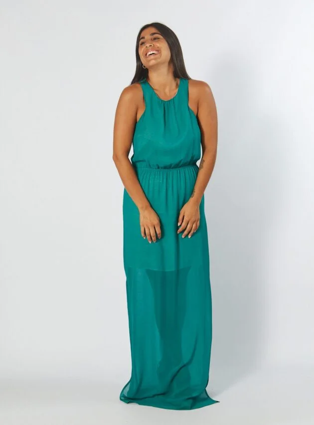 Vestido Uma Green Verde talle M - Toia de Kiev - Alquiler de vestidos de fiesta