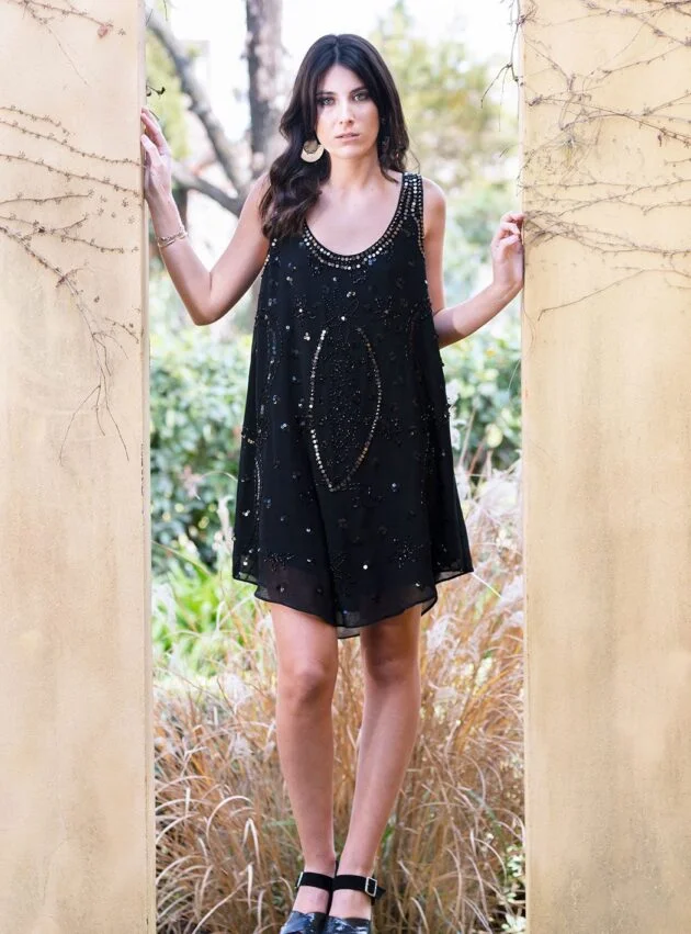 Vestido Tefi Negro talle M - Toia de Kiev - Alquiler de vestidos de fiesta