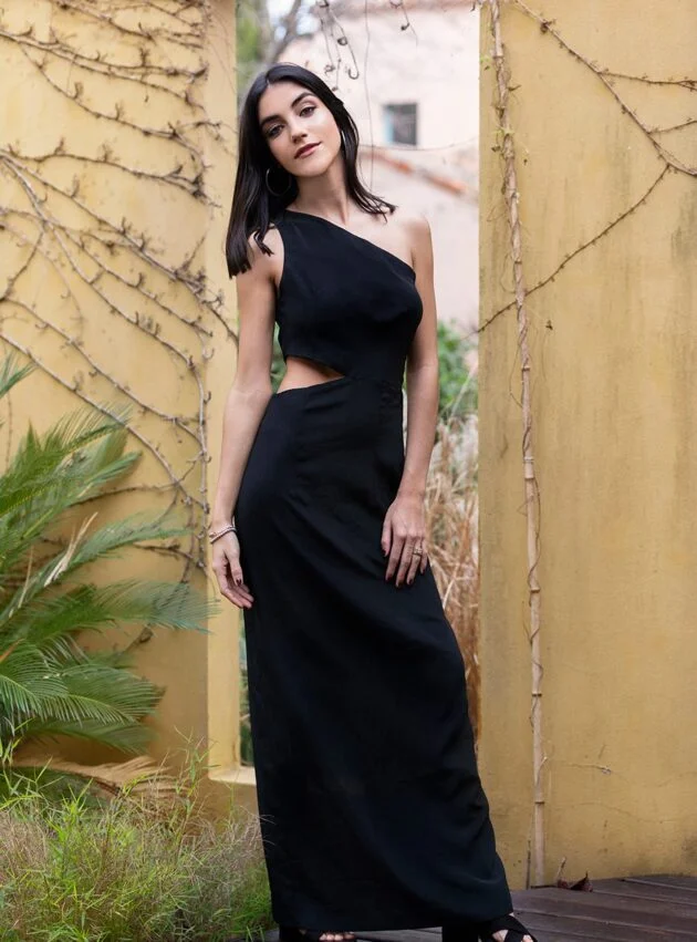 Vestido New York Negro talle S - Toia de Kiev - Alquiler de vestidos de fiesta