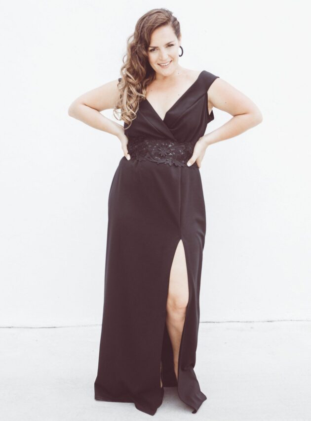 Vestido Rene Black Negro talle 2XL - Toia de Kiev - Alquiler de vestidos de fiesta