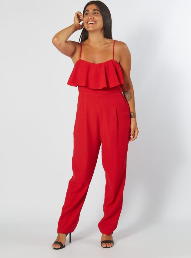Mono Judy Rojo talle L - Toia de Kiev - Alquiler de vestidos de fiesta