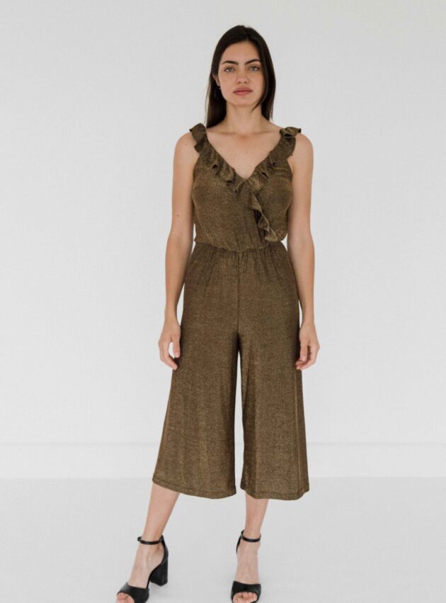 Mono Merak Gold Dorado talle M - Toia de Kiev - Alquiler de vestidos de fiesta