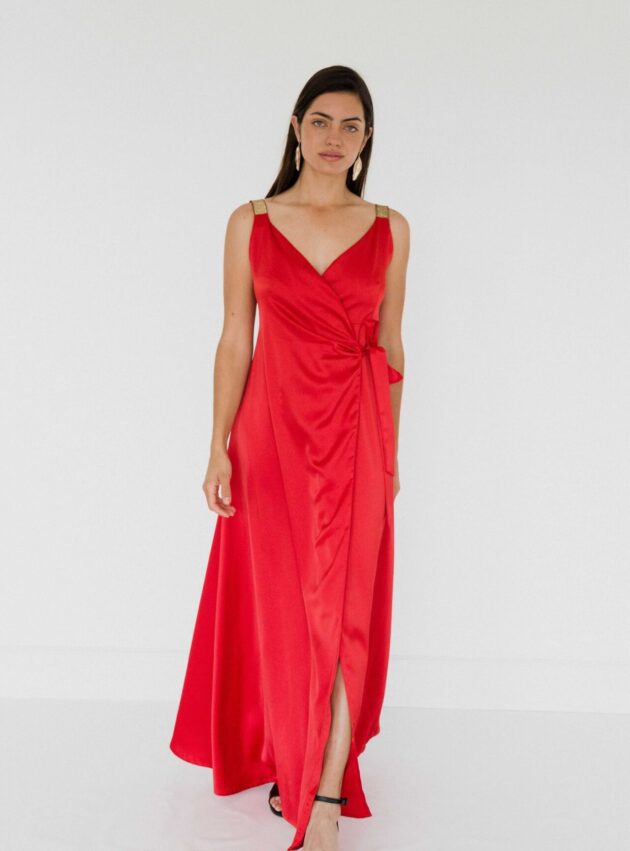 Vestido Rihanna Rojo talle S - Toia de Kiev - Alquiler de vestidos de fiesta