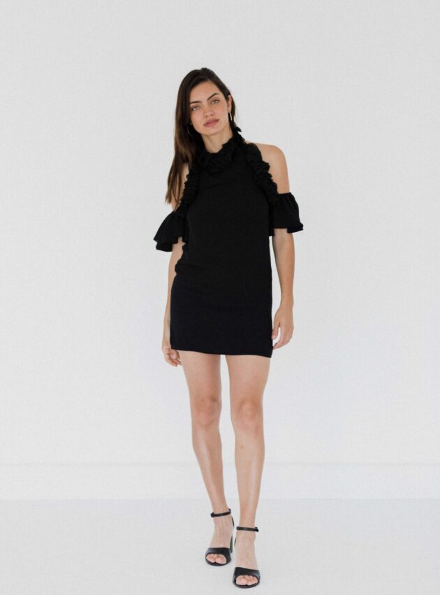 Vestido Stella Negro talle S - Toia de Kiev - Alquiler de vestidos de fiesta