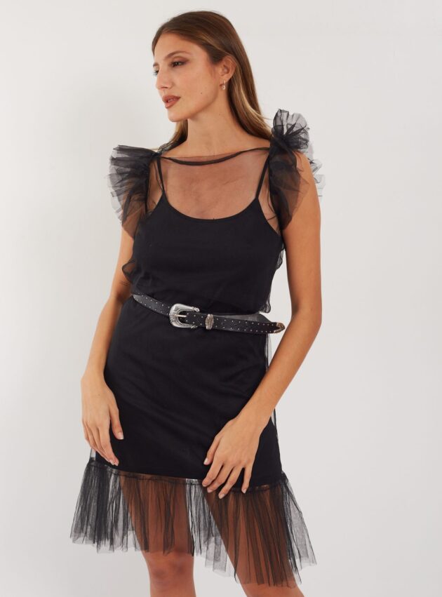 Vestido Rachel Negro talle L - Toia de Kiev - Alquiler de vestidos de fiesta