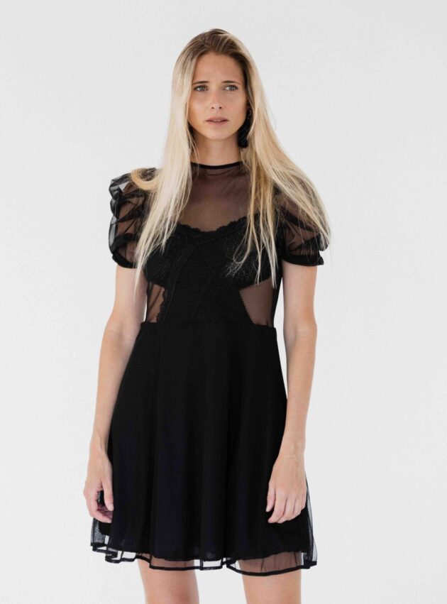 Vestido Mini Electra Negro talle S - Toia de Kiev - Alquiler de vestidos de fiesta