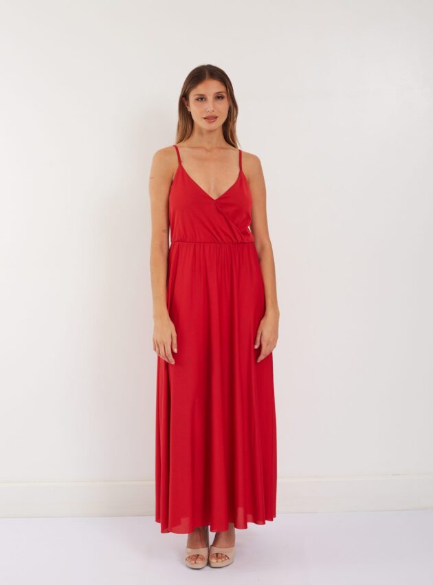 Vestido Kaki Red Rojo talle M - Toia de Kiev - Alquiler de vestidos de fiesta