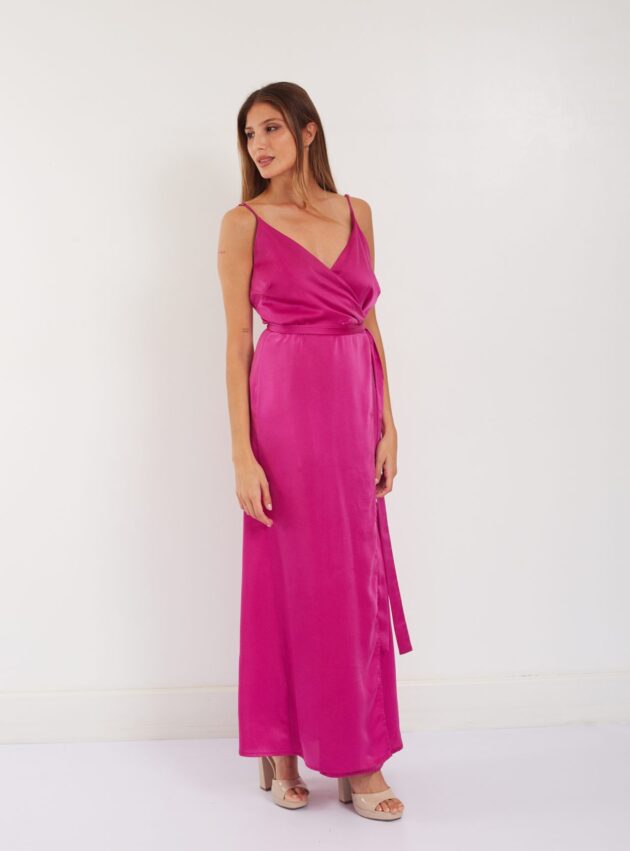 Vestido Salinas Fucsia talle M - Toia de Kiev - Alquiler de vestidos de fiesta