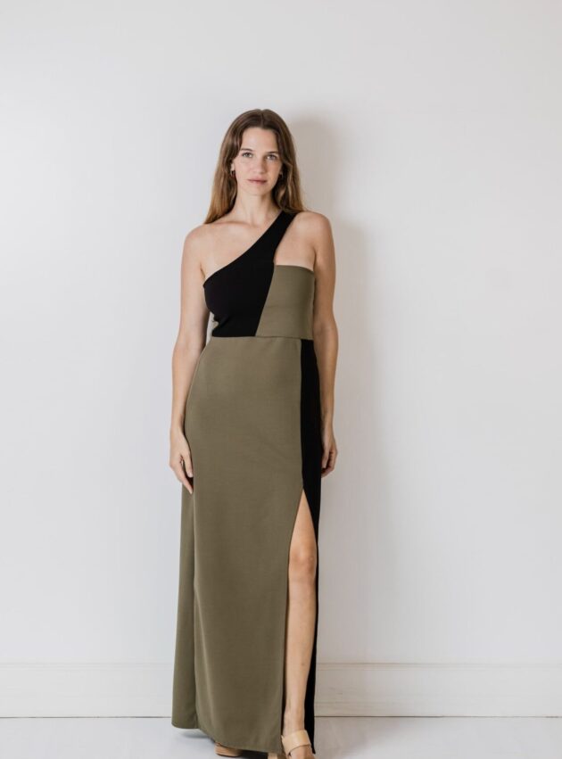 Vestido Halcon Negro, Verde talle S - Toia de Kiev - Alquiler de vestidos de fiesta