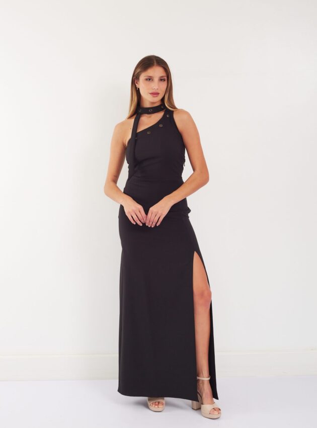 Vestido Black Cloud Negro talle S - Toia de Kiev - Alquiler de vestidos de fiesta