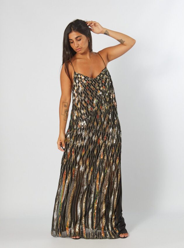 Vestido Bernardita Multi talle L - Toia de Kiev - Alquiler de vestidos de fiesta