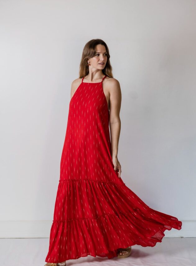 Vestido Noel Red Rojo talle L - Toia de Kiev - Alquiler de vestidos de fiesta