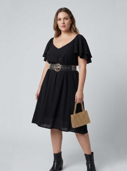 Vestido City Negro talle XL - Toia de Kiev - Alquiler de vestidos de fiesta