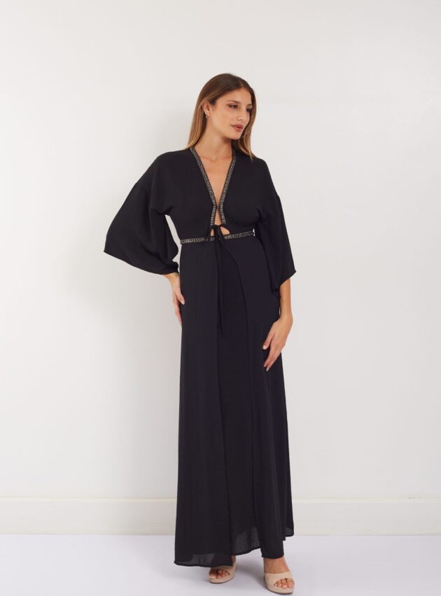 Vestido Luxor Negro talle M - Toia de Kiev - Alquiler de vestidos de fiesta
