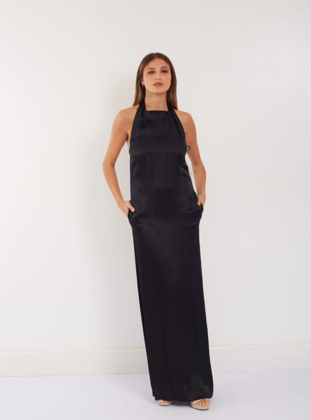 Vestido Rumania Negro talle S - Toia de Kiev - Alquiler de vestidos de fiesta