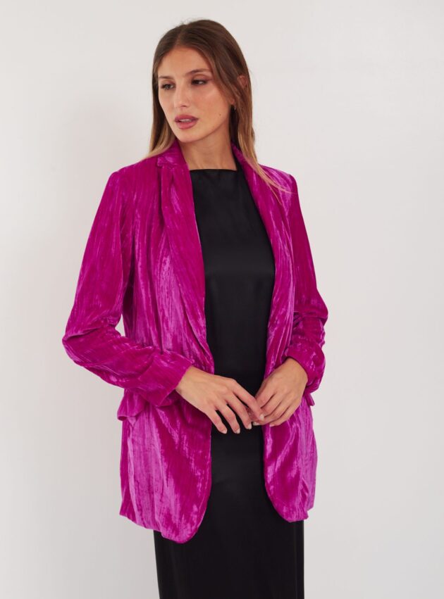 Saco Budapest Fucsia talle M - Toia de Kiev - Alquiler de vestidos de fiesta