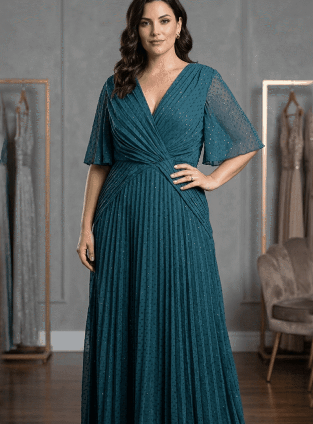 Vestido Celia Verde talle L - Toia de Kiev - Alquiler de vestidos de fiesta