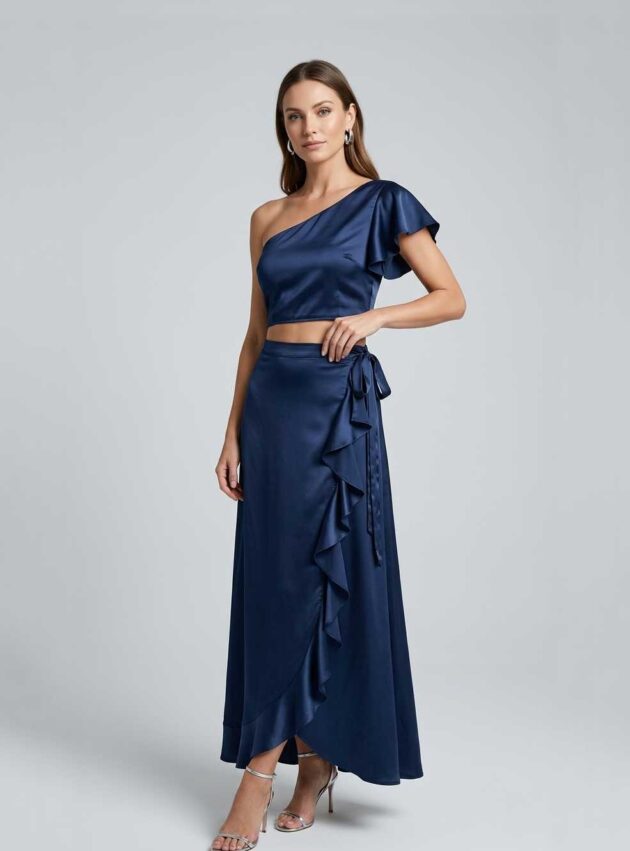 Top Valdez Azul talle M - Toia de Kiev - Alquiler de vestidos de fiesta