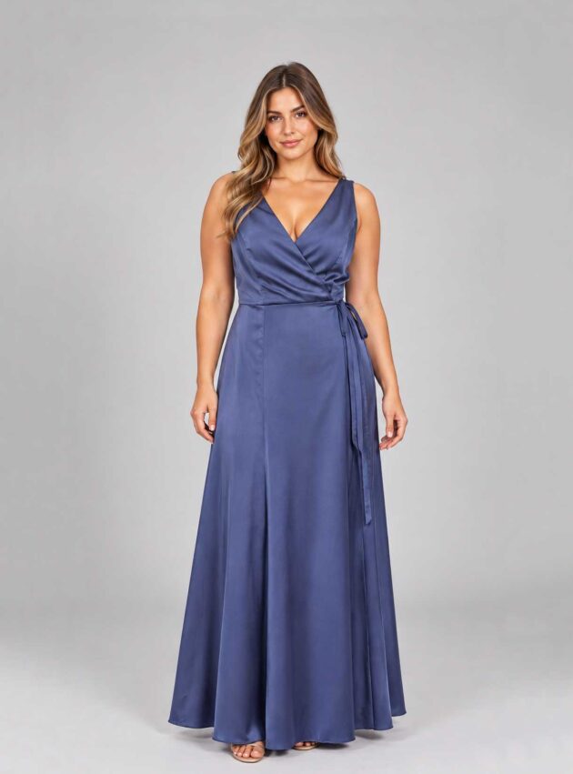 Vestido Lia Blue Azul talle M - Toia de Kiev - Alquiler de vestidos de fiesta