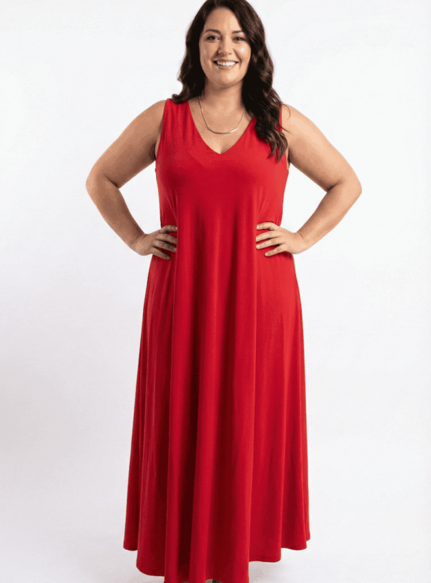 Vestido Aro red Rojo talle XL - Toia de Kiev - Alquiler de vestidos de fiesta