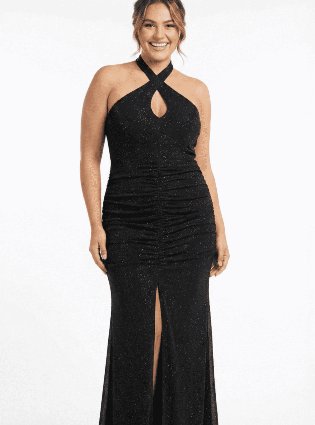 Vestido Orion Negro talle M - Toia de Kiev - Alquiler de vestidos de fiesta