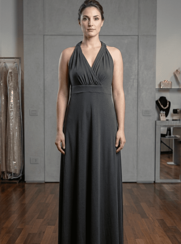 Vestido Penumbra Negro talle XL - Toia de Kiev - Alquiler de vestidos de fiesta