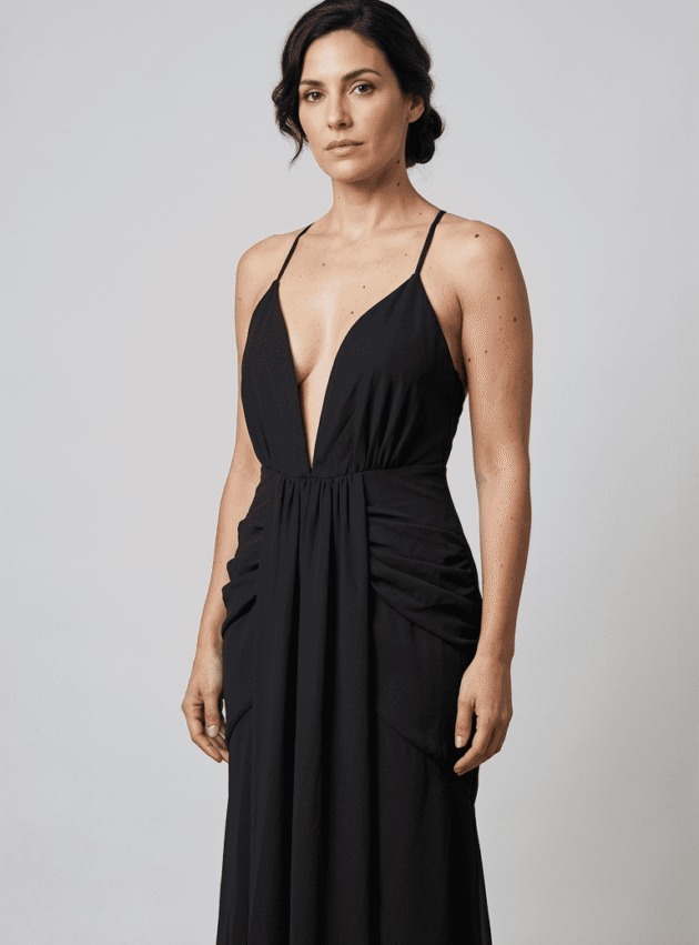 Vestido Irving Negro talle M - Toia de Kiev - Alquiler de vestidos de fiesta