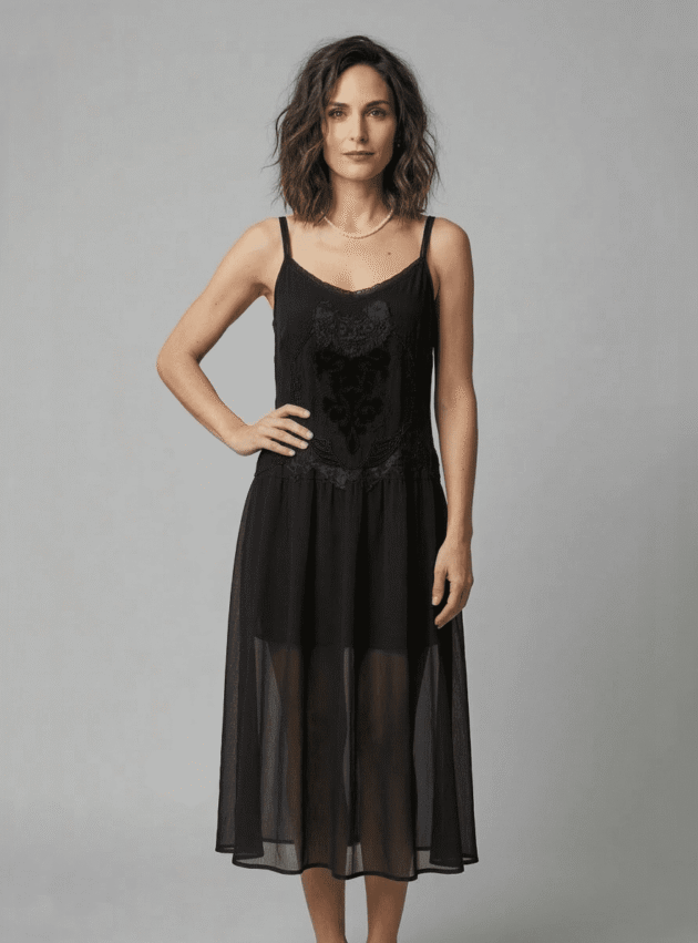 Vestido Rita Negro talle M - Toia de Kiev - Alquiler de vestidos de fiesta