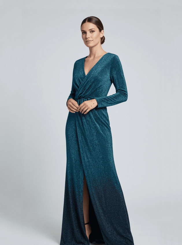 Vestido Dorian Green Verde talle M - Toia de Kiev - Alquiler de vestidos de fiesta