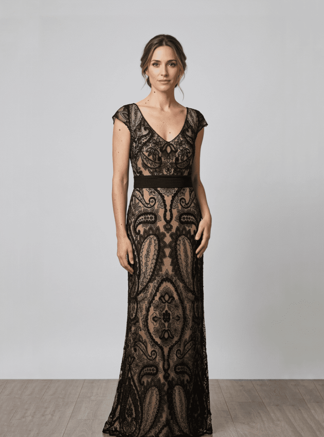 Vestido Aero Negro talle S - Toia de Kiev - Alquiler de vestidos de fiesta