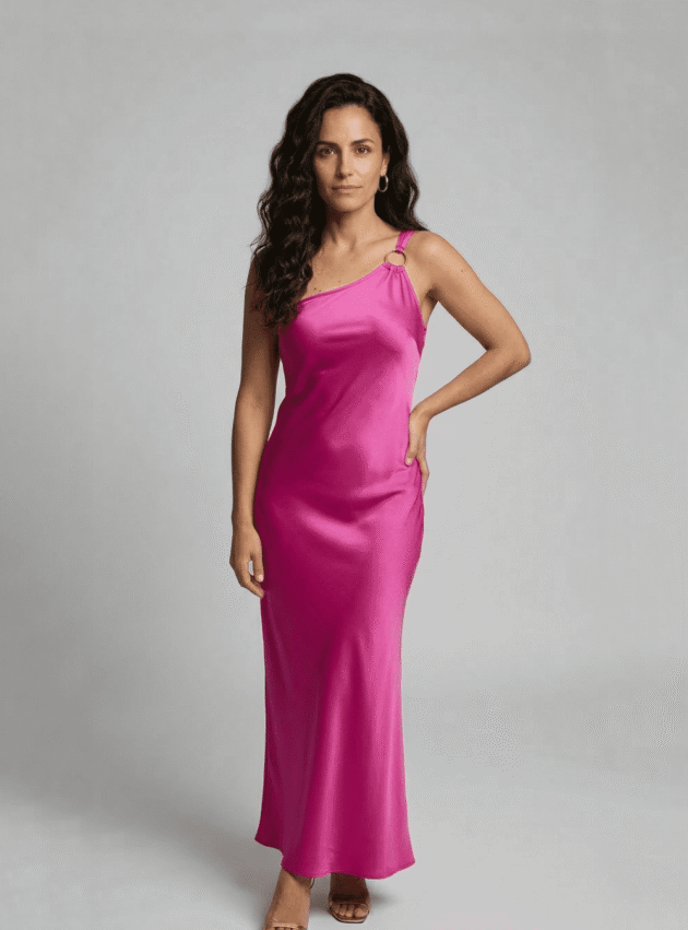 Vestido Colman Rosa talle S - Toia de Kiev - Alquiler de vestidos de fiesta