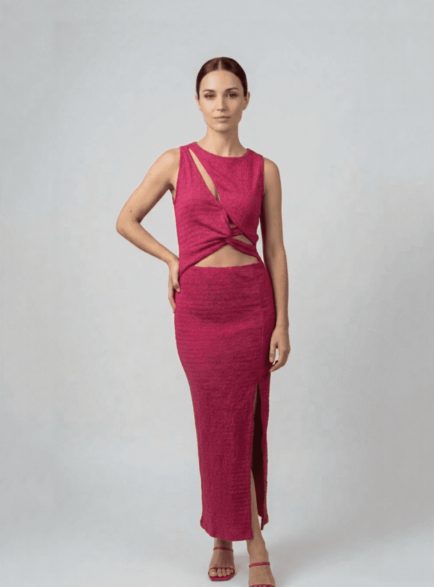 Vestido Sinatra Rosa talle M - Toia de Kiev - Alquiler de vestidos de fiesta
