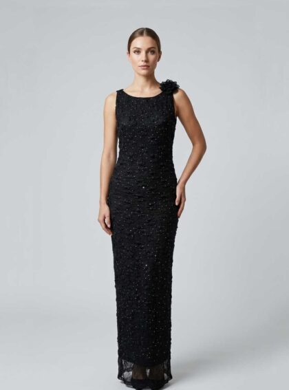 Vestido Colombia Negro talle S - Toia de Kiev - Alquiler de vestidos de fiesta