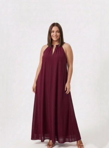 Vestido Opal tinto