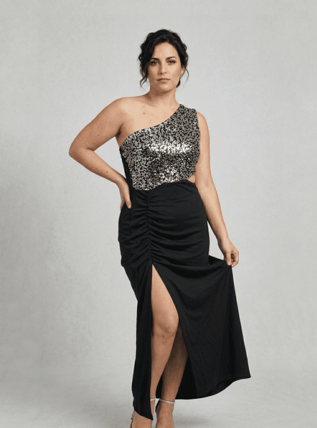 Vestido Lady Negro talle L - Toia de Kiev - Alquiler de vestidos de fiesta