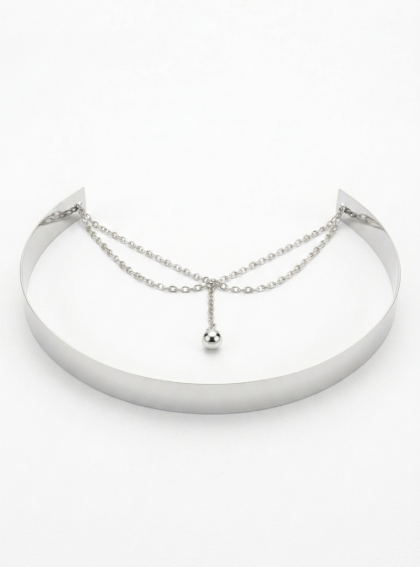 Cinto Lisa Silver 2 Plateado talle S - Toia de Kiev - Alquiler de vestidos de fiesta