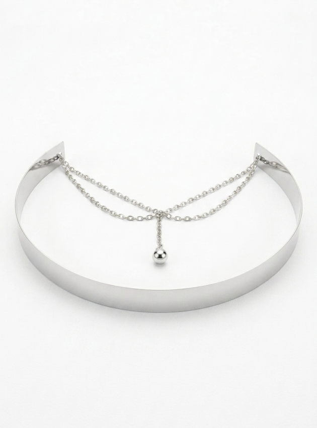 Cinto Lisa Silver 2 Plateado talle S - Toia de Kiev - Alquiler de vestidos de fiesta
