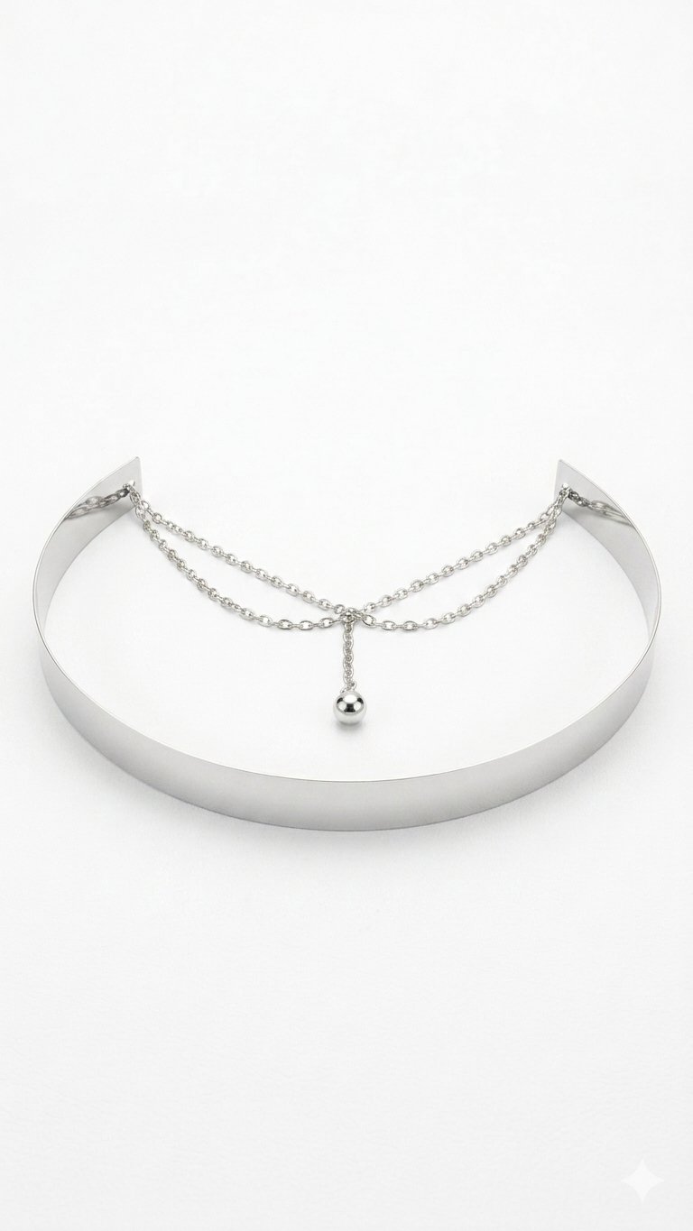 Cinto Lisa Silver 2 Plateado talle S - Toia de Kiev - Alquiler de vestidos de fiesta