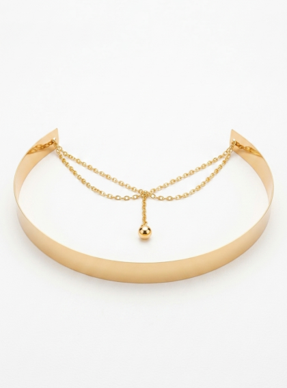 Cinto Lisa gold Dorado talle S - Toia de Kiev - Alquiler de vestidos de fiesta