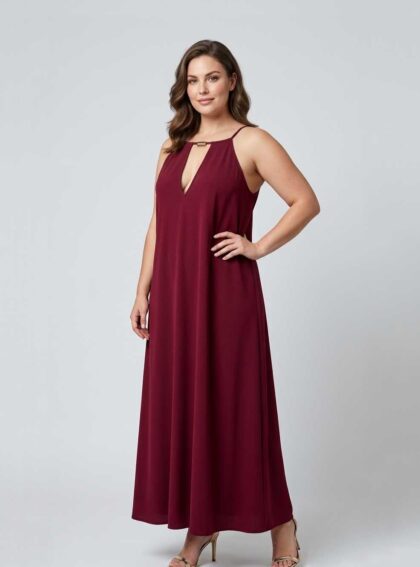 Vestido Opal tinto