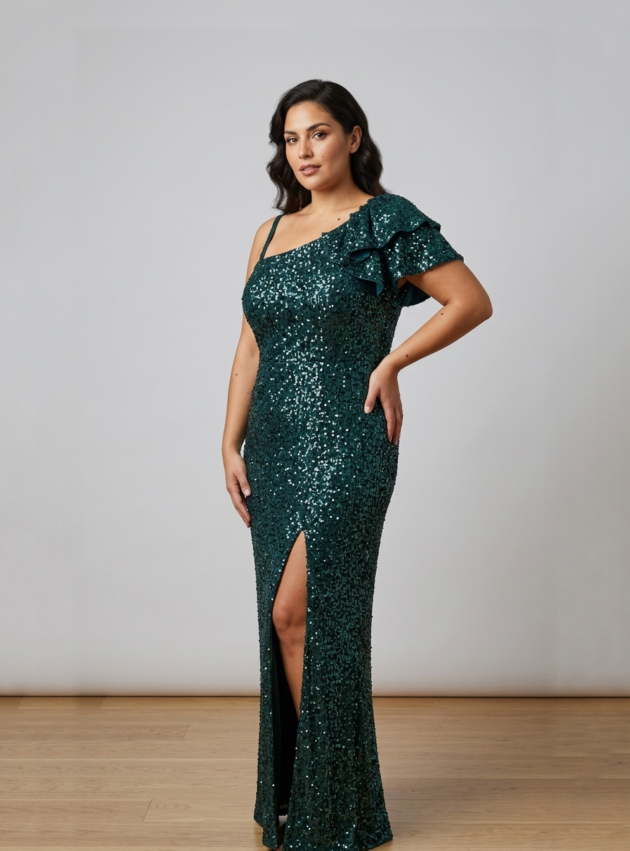 Vestido Palm Verde talle 3XL - Toia de Kiev - Alquiler de vestidos de fiesta
