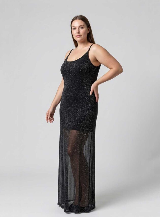 Vestido Monroe Negro talle 2XL - Toia de Kiev - Alquiler de vestidos de fiesta