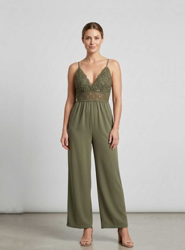 Mono Musgo Verde talle M - Toia de Kiev - Alquiler de vestidos de fiesta