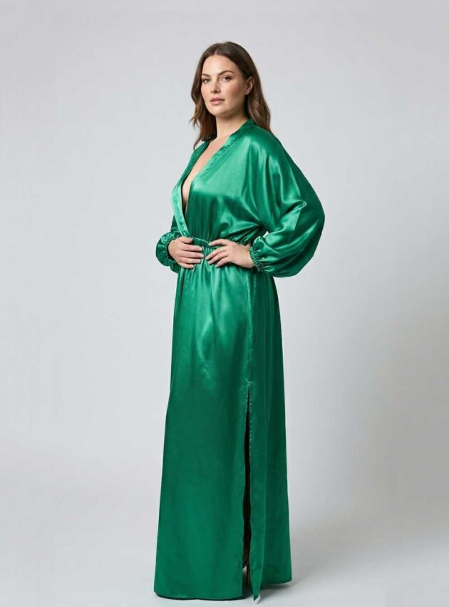 Vestido Eslovaquia Verde talle L - Toia de Kiev - Alquiler de vestidos de fiesta