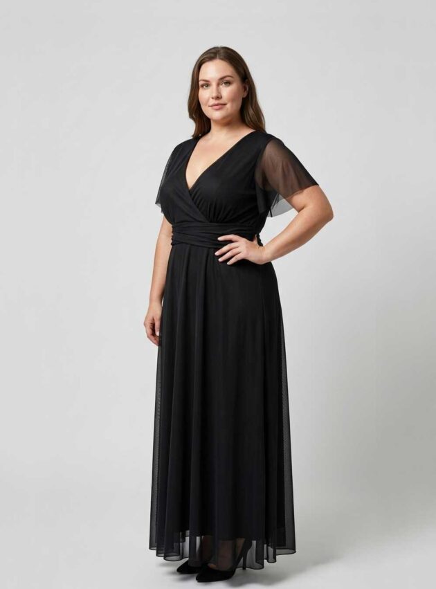 Vestido Meli Negro talle 2XL - Toia de Kiev - Alquiler de vestidos de fiesta