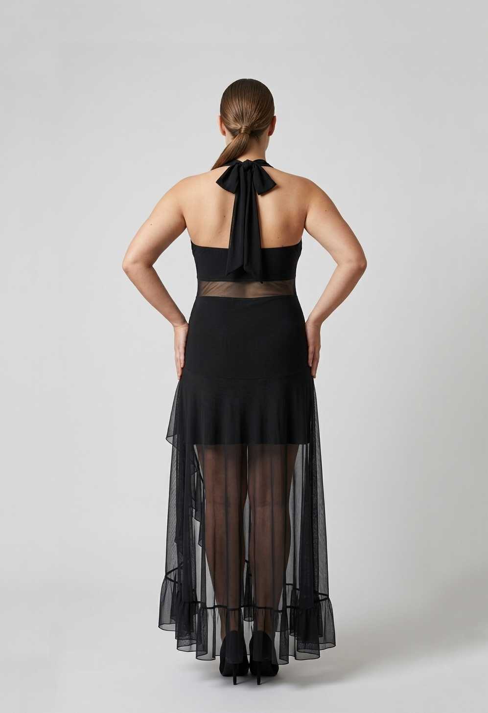 Vestido Salta lima Negro talle M - Toia de Kiev - Alquiler de vestidos de fiesta