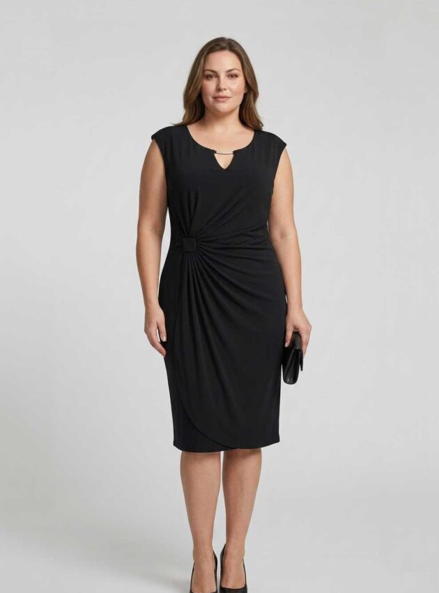Vestido Pilar Negro talle S - Toia de Kiev - Alquiler de vestidos de fiesta