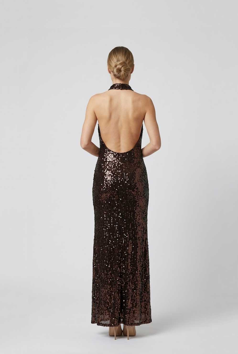 Vestido Lux chocolate - Imagen 2